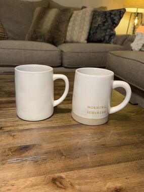 HEARTH & HAND WITH MAGNOLIA Coffee Tea Mugs Cups set of 2 Morning Sunshine